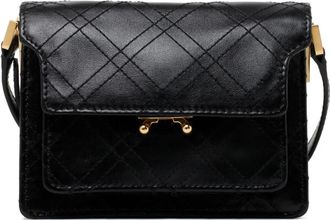 Marni Truck Schoudertas - Dames - Schoudertassen - Zwart - ONE Size - Leer - Tassen