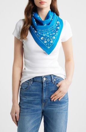 Rag & Bone Floral Western Bandana in Blue Floral at Nordstrom