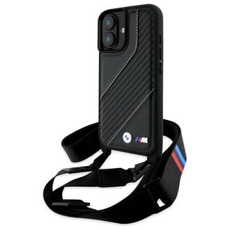 OEM Bmw Bmhcp16m23pscck Iphone 16 Plus 6.7 Negro/negro Estuche R&iacute;gido M Edition Carbon Stripe & Strap