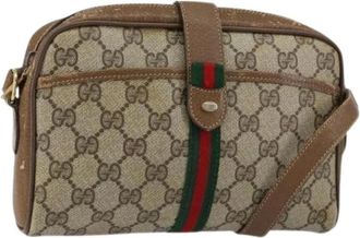 Gucci Pre-owned Cross Body Bags, female, Beige, Size: ONE SIZE Pre-owned Plastic Cross Body Bag