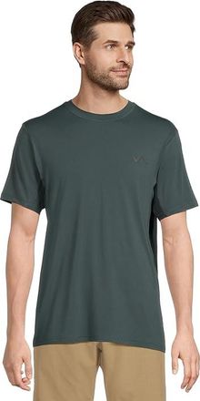 Rvca Sport Vent Short Sleeve Mens Workout Hunter Green : 2XL, Elastane/Polyester