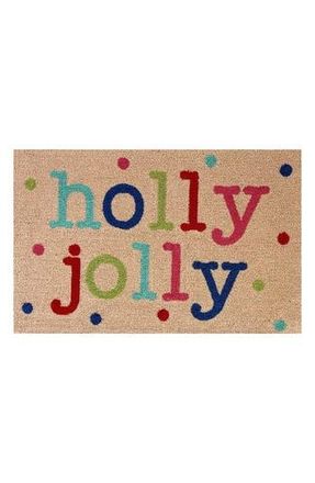R16 Home Holy Jolly Bright Doormat in Brown Multi at Nordstrom Rack, Size 24X36 Ft