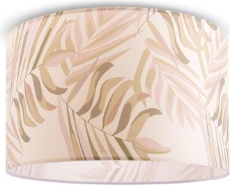 Paco Home Lámpara Techo Luminaria Suspensión Salón Dormitorio Moderna Jungla Palmeras E27 Verde (Ø38cm), Luz de techo - Blanco - Paco Home