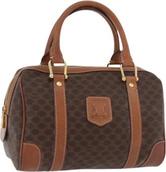 Celine Pre-owned Handbags, female, Brown, Size: ONE SIZE Pre-owned Vintage Boston Bag