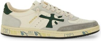 Premiata Low-Top Sneakers With Perforated Detailing And Distinctive Logo