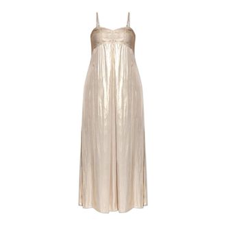 Zadig&Voltaire Party Dresses, female, Yellow, Size: S Rippie Satin Dress