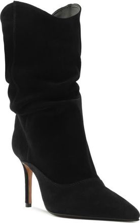 Schutz Maryana Up Slouch Pointed Toe Boot in Black at Nordstrom, Size 10.5