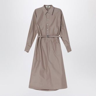 Fendi Geruite Katoen- en Zijden Chemisierjurk