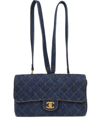 Chanel Zaino denim 1996-1997 - Blu