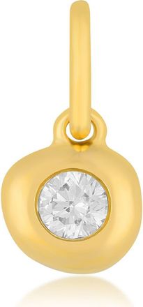 EF Collection Single Pillow Diamond Charm in 14K Yellow Gold at Nordstrom