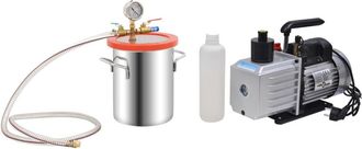 vidaXL Furniture Limited - C&aacute;mara De Vac&iacute;o Con Bomba De 2 Etapas 5,5 L