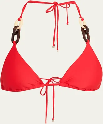 Ramy Brook Nancy Ring Triangle Bikini Top