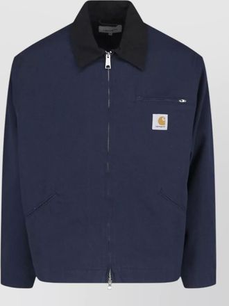 Carhartt Work in Progress casual coat collared neck buttoned cuffs pocket