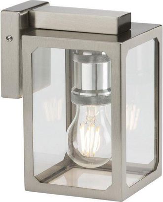 Netlighting E27 Wall Lantern Brushed Chrome 230V IP23