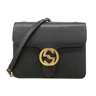 Gucci Pre-owned Cross Body Bags, female, Black, Size: ONE SIZE Pre-owned Leather Shoulder Bag