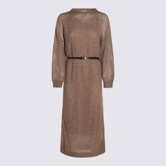 Brunello Cucinelli Dresses Marrone-Donna