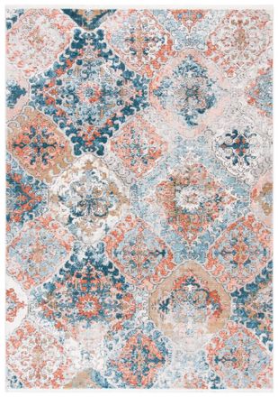 Safavieh Alfombra azul/rosa 122 x 183 cm