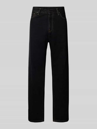 Carhartt Work in Progress Straight Leg Jeans im 5-Pocket-Design Modell AARON in Black, Gr&ouml;&szlig;e 29