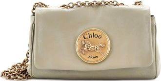 Chlo&eacute; Heritage Chain Leather Small shoulder bag - Beige