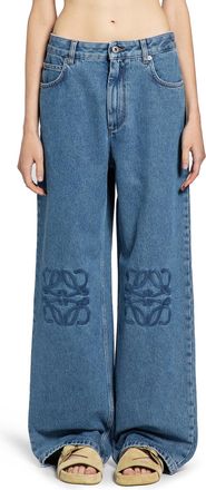 Loewe Anagram Baggy Jeans in denim