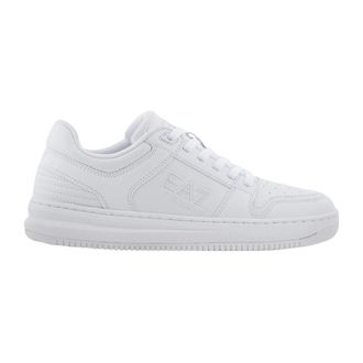 Emporio Armani Lage Sneakers - Heren - Sneakers - Wit - 40 EU - Leer - Schoenen