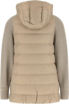 Brunello Cucinelli Womens Beige Polyester Full-Length Jacket Clothing