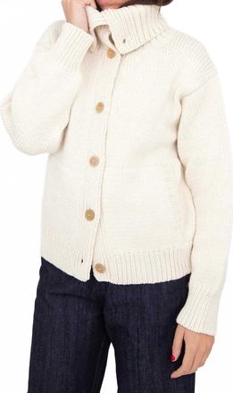M.Patmos Mila Long Sleeve Cardigan In Ivory