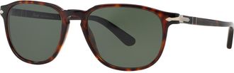 Persol Crystal Green Square Unisex Sunglasses PO3019S 24/31 52