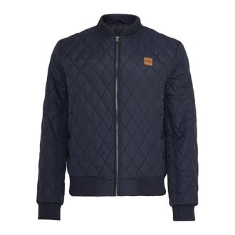 Urban Classics Heren Diamond Nylon Gewatteerd Jasje (Marine)