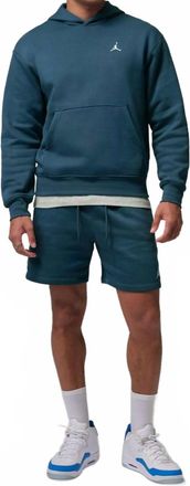 Nike Jordan Brooklyn Fleece Pullover In Blue