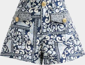 Cara Cara Xenia Floral Linen Shorts