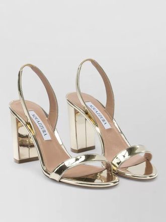 Aquazzura so nude block heel 85mm sandals
