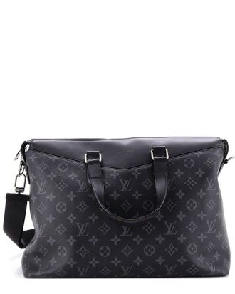 Louis Vuitton Black Monogram Eclipse Canvas Explorer Briefcase (Authentic Pre- Loved)