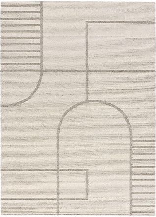 Atticgo Alfombra con relieve escandinava beige/gris 80x150 cm