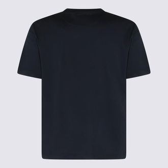 Eleventy Cotton-Blend Crew-Neck T-shirt - Navy