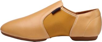 Generic Split Sole Jazz Dance Shoes for Women Soft PU Leather Dance with Strong Elastic Slip On, High Durability, for Latin Tango Flapper Character Party Shoe