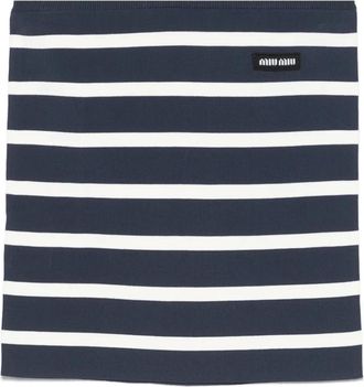 Miu Miu Top a righe - Blu