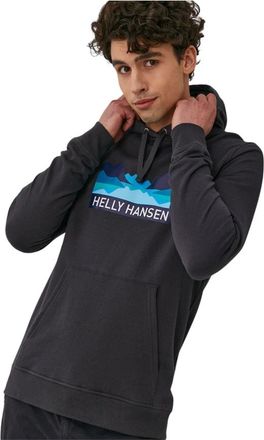 Helly Hansen Nord Graphic Pull Over Hoodie - Heren - Sport - Grijs - Maat: S Katoen