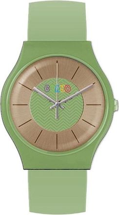 Crayo Trinity Rose Dial Green Leatherette Watch CRACR4403