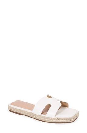 Berness Kendra Espadrille Slide Sandal in White at Nordstrom Rack, Size 11