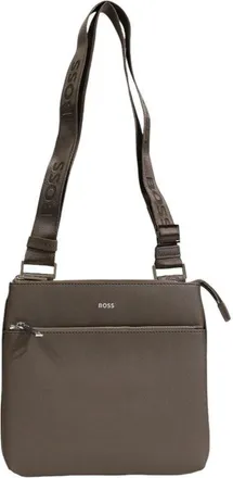 HUGO BOSS Green Leather Messenger Mens Bag