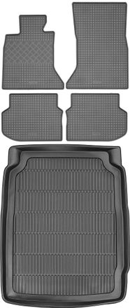OEM Juego De Alfombrillas De Goma Para Coche Y Alfombrilla Para Maletero Para Bmw Serie 5 F10 Sed&aacute;n (2010-2014)