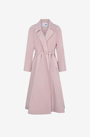 Manzoni24 Langer Trenchcoat aus Funktionsstoff