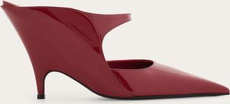Ferragamo Women Graphic wedge mule Red Size 5.5