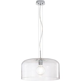 Fan Europe Sospensione gibus in vetro trasparente 40 cm