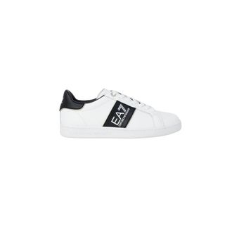 Emporio Armani Leren Sneakers met Veters - Heren - Sneakers - Wit - 44 2/3 EU - Leer - Schoenen