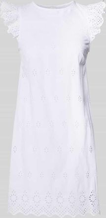 Only Ausgestelltes Minikleid mit Lochspitze Modell LOU in Weiss, Gr&ouml;&szlig;e XS