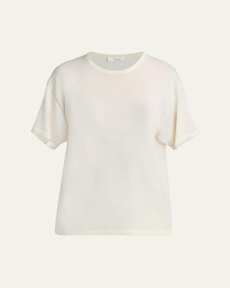The Row Nonas Crewneck Cashmere Knit Top