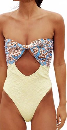 Free People Miley Convertible One-Piece Swimsuit In Moonlight Oasis