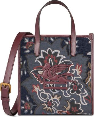 Etro small jacquard Love Trotter bag - women - Calf Leather/Modal/Viscose/Cotton/Polyester - OS - Red